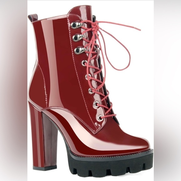 ann creek Shoes - 000842 Women's Platform Lace Up Ankle Boots